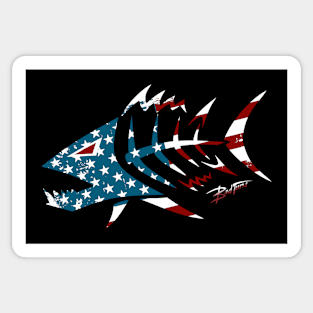 The Bad Tuna Made in America Logo Sticker